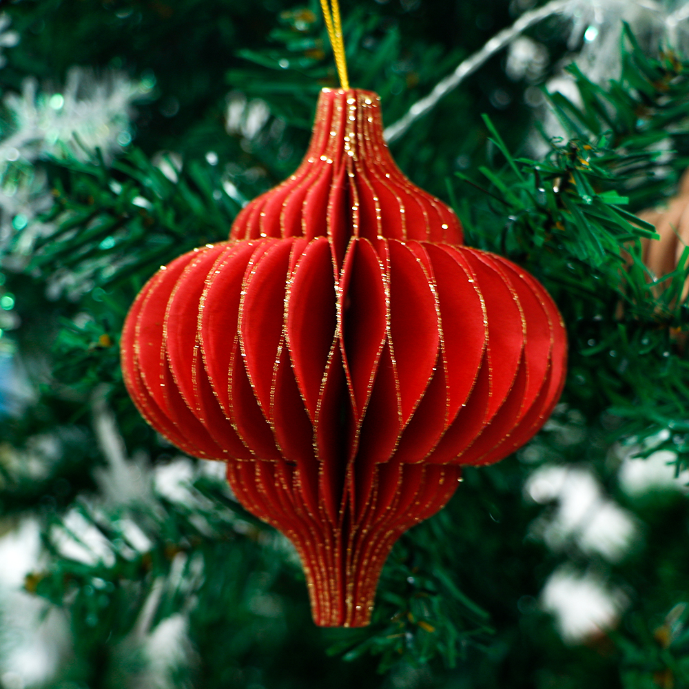 Onion Shape Christmas Paper Honeycomb Ornaments-04.jpg